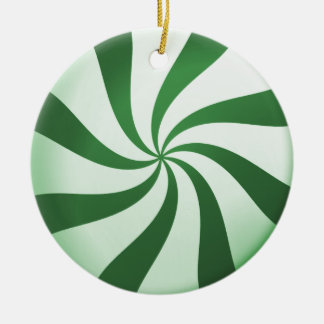 Ornement de menthe verte et blanche