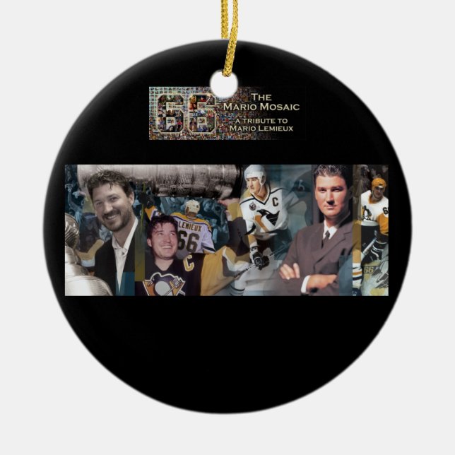 Ornement de mosaïque de Mario avec la photo (Devant)