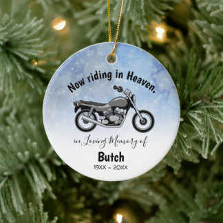 Ornement de moto personnalisé en souvenir affectue