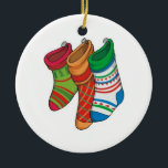 Ornement de Noël<br><div class="desc">Épais ta période de Noël. Accrochez-les sur votre sapin de Noël. Les images utilisées sur cet élément sont autorisées et © Graphics Factory.com</div>