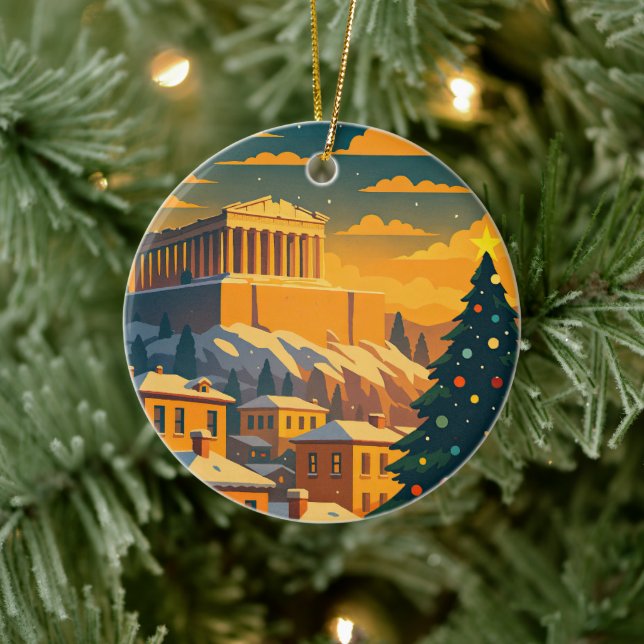 Ornement de Noël à Athènes • Grèce festive  (Arbre)