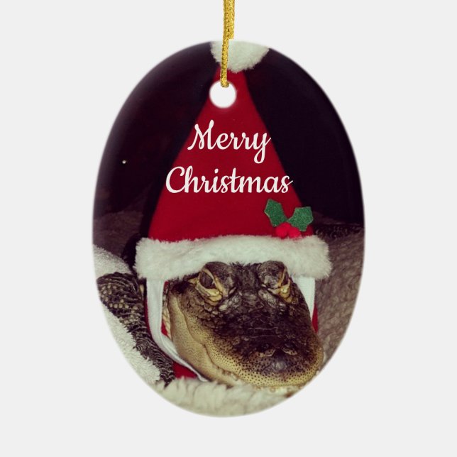 Ornement de Noël Alligator (Devant)