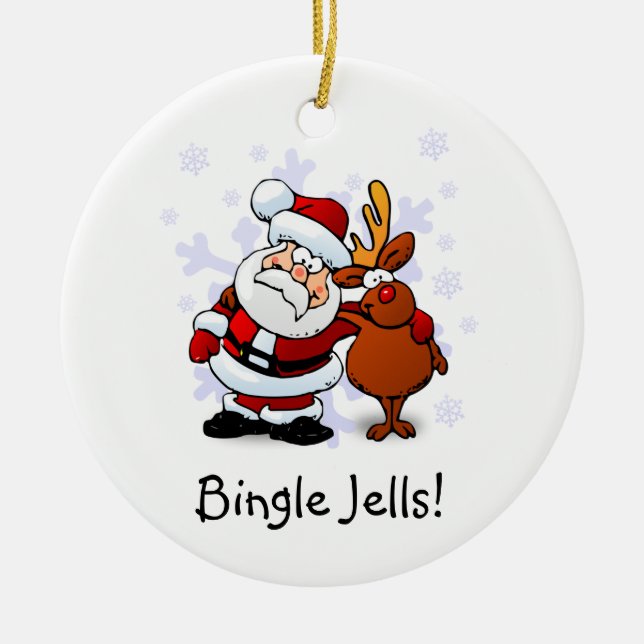 Ornement de Noël amusant Bingle Jells (Devant)