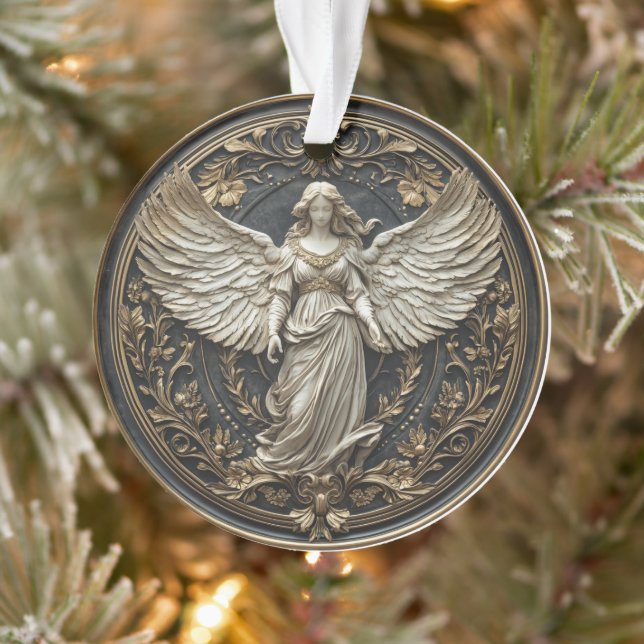 Ornement de Noël Ange Gardien Élégant (Arbre)