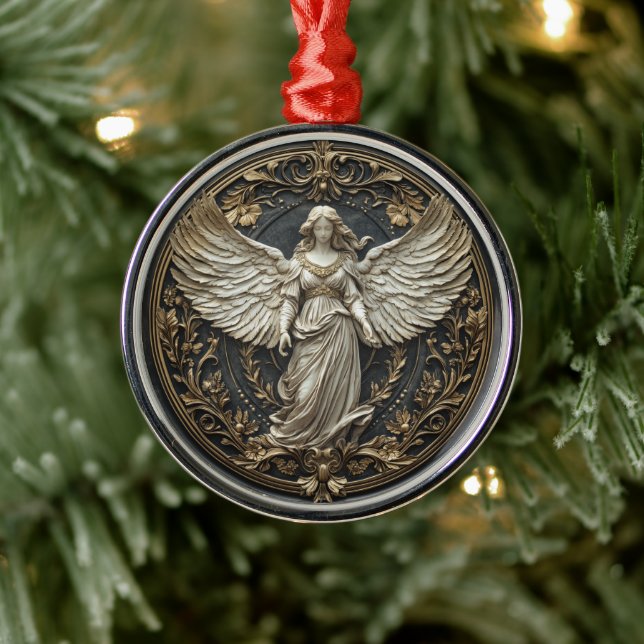 Ornement de Noël Ange Gardien Élégant (Arbre)