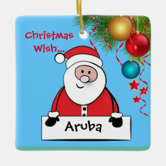 Ornement de Noël Aruba Père Noël