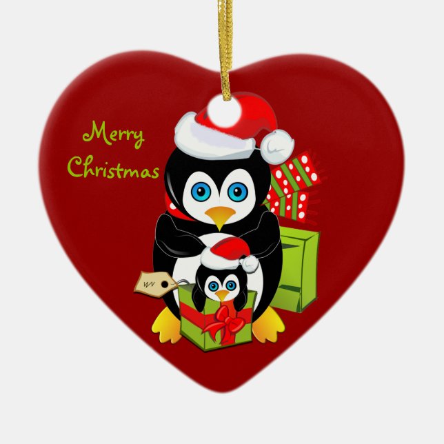 Ornement de Noël avec la maman et le bébé de (Devant)