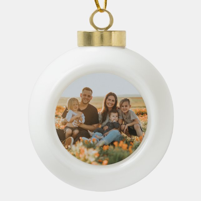 Ornement de Noël avec photo (Devant)