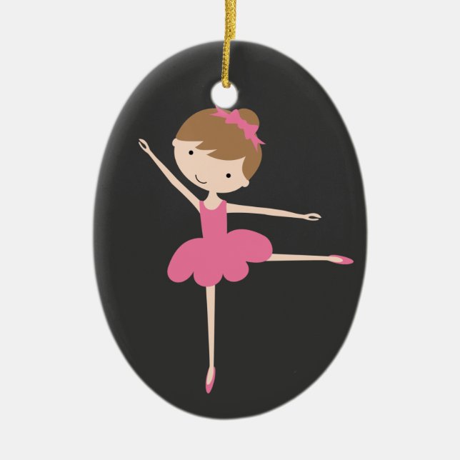 Ornement de Noël Ballerina personnalisé (Devant)
