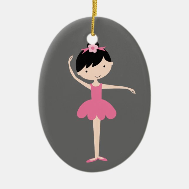 Ornement de Noël Ballerina personnalisé (Devant)