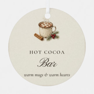 Ornement de Noël Bar à Chocolat Chaud