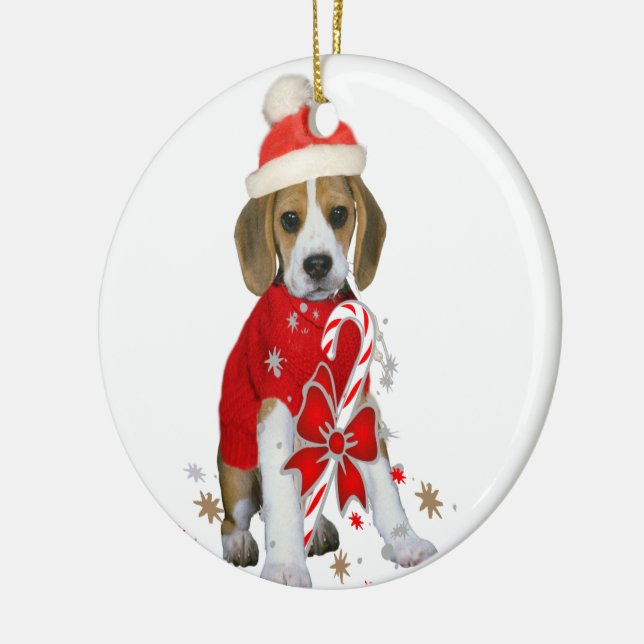 Ornement de Noël beagle (Gauche)