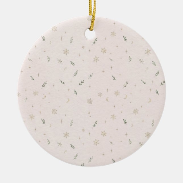 Ornement de Noël Blush Céleste (Devant)