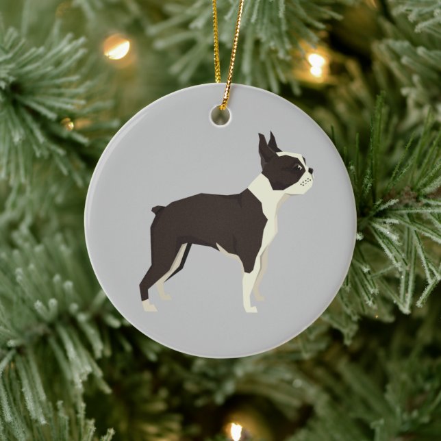 Ornement de Noël Boston Terrier (Arbre)