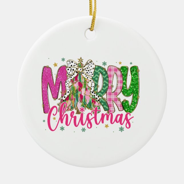 Ornement de Noël, Cadeau de Noël (Devant)