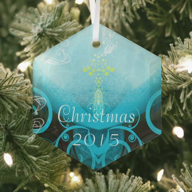 Ornement de Noël Calla Lily Aqua (Insitu)