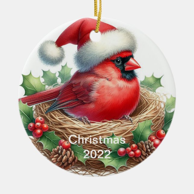 Ornement de Noël Cardinal (Devant)
