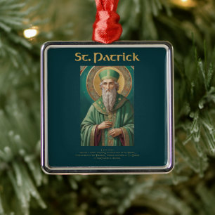 Ornement de Noël catholique Saint-Patrick