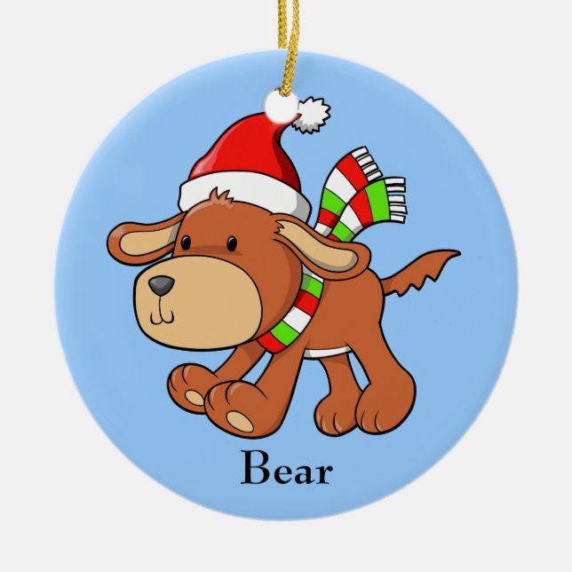 Ornement de Noël Chiot "Ours" (Devant)
