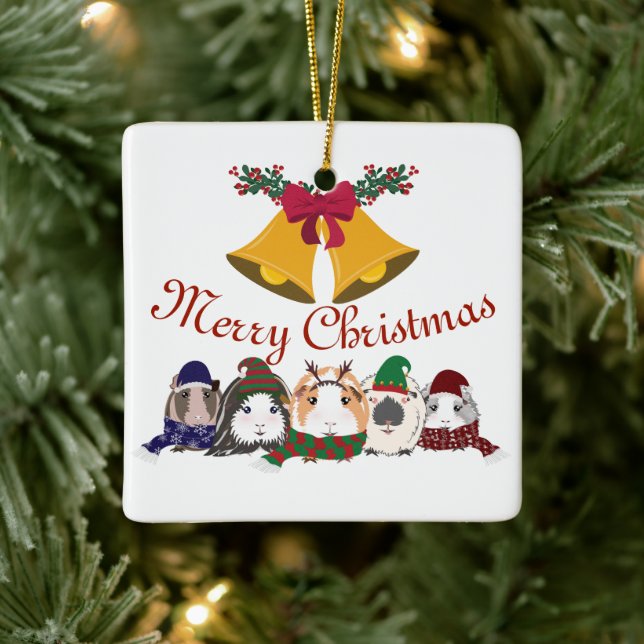 Ornement de Noël Cochons de Guinée (Arbre)