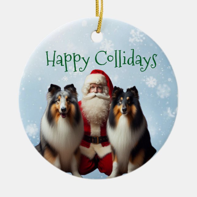 Ornement de Noël Collie (Devant)
