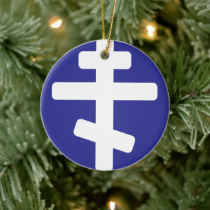 Ornement de Noël Croix Orthodoxe