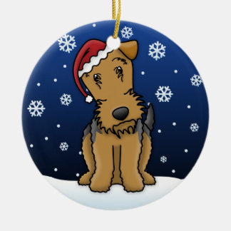 Ornement de Noël d'Airedale Terrier de bande