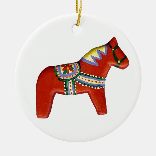 Ornement de Noël Dala Horse (Devant)
