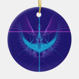 Ornement de Noël d'ange bleu