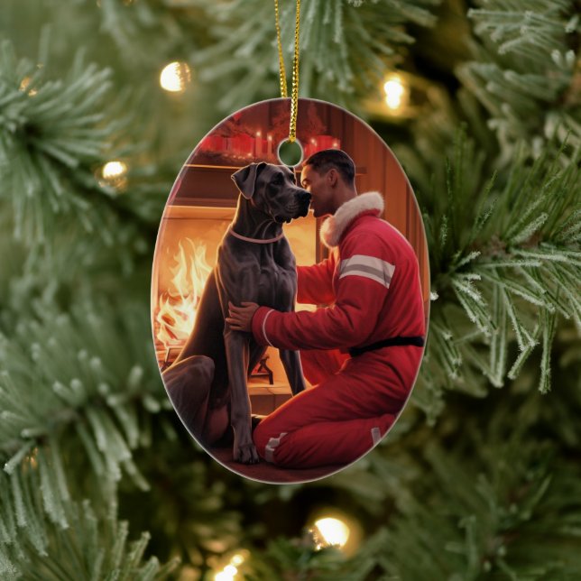 Ornement de Noël Danois Géant, Cadeau de Mémoire p (Arbre)