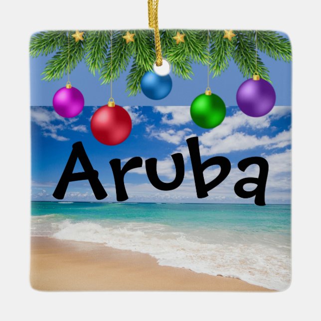 Ornement de Noël d'Aruba (Devant)
