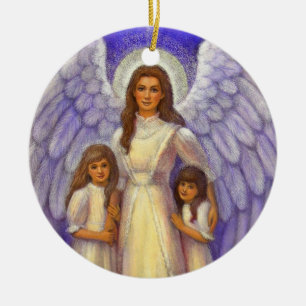 Ornement de Noël de "ange gardien"