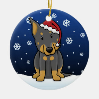 Ornement de Noël de Beauceron de bande dessinée de
