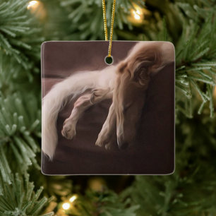 Ornement de Noël de Borzoi Stwood