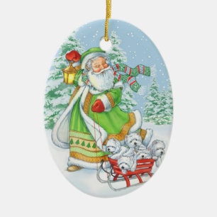 Ornement de Noël "de bruit joyeux" de Westie par