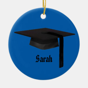 Ornement de Noël de casquette d'obtention du