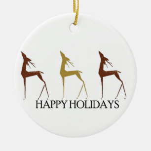 Ornement de Noël de cerfs communs de Noël