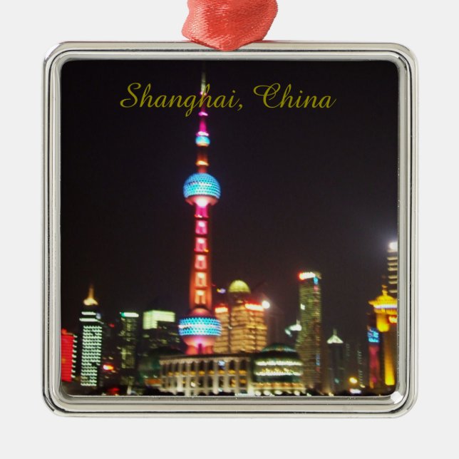 Ornement de Noël de Changhaï Chine (Devant)