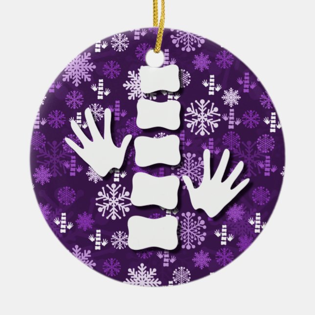 Ornement de Noël de chiropractie (Devant)