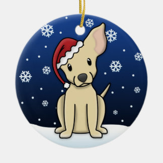 Ornement de Noël de chiwawa de bande dessinée de
