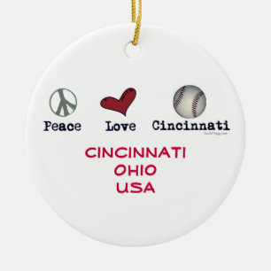 Ornement de Noël de Cincinnati Etats-Unis d'amour
