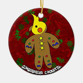 Ornement de Noël de Cockatiel de pain d'épice de