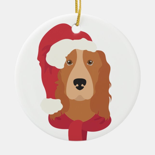 Ornement de Noël de Cocker spaniel (Devant)