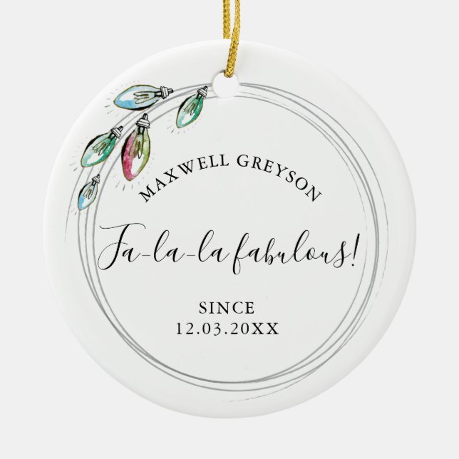 Ornement de Noël de couple (Devant)