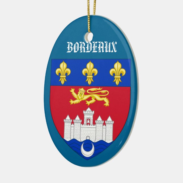 Ornement de Noël de crête de la France de Bordeaux (Gauche)
