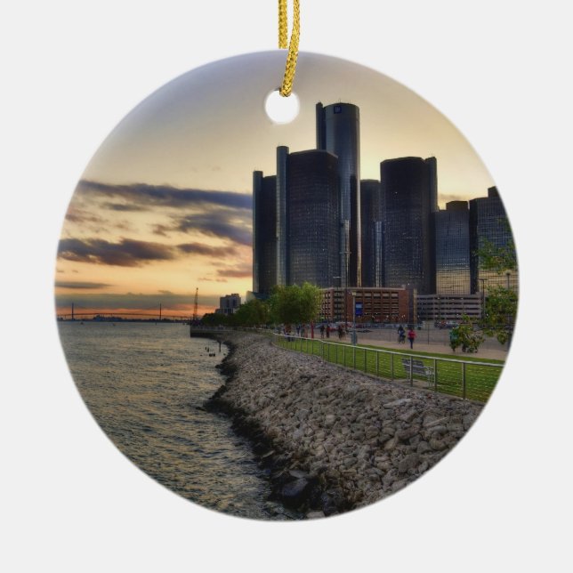 Ornement de Noël de Detroit (Devant)