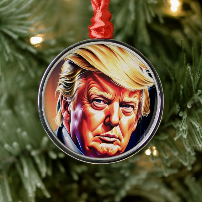Ornement de Noël de DONALD TRUMP ART (Arbre)