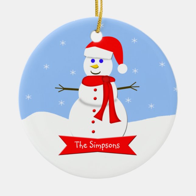 Ornement de Noël de famille (Devant)