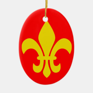 Ornement de Noël de Fleur de Lis* France