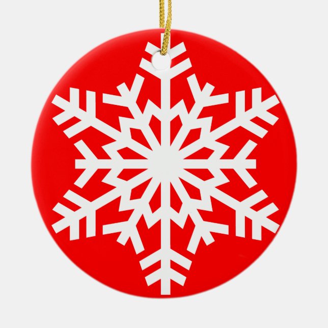 Ornement de Noël de flocon de neige (Devant)